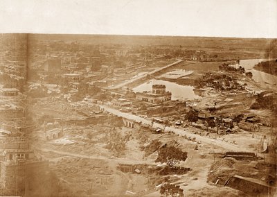 Panorama of MachiBoran, Lucknow by Felice Beato